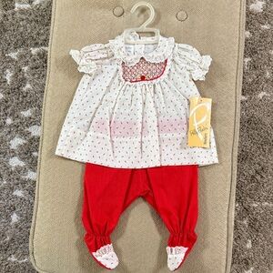 Adorable Baby Dress and Pants Set